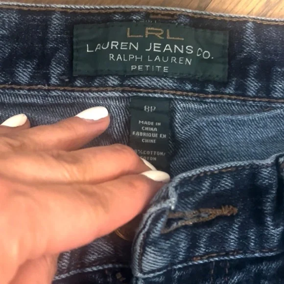 Ralph Lauren green Label Women's low rise boot cup Jean size 8P. F